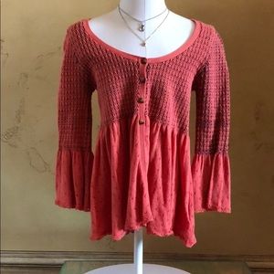 Free people button up sweater
